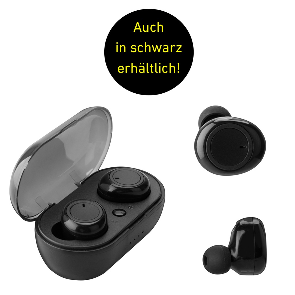 Bluetooth-Earbuds mit Ladeschale