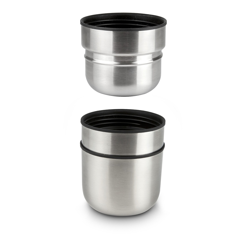 Thermoskanne Duocup silber