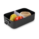 Lunchbox Quadra Schwarz matt XL