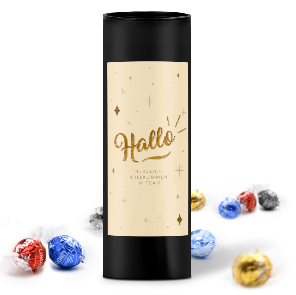 Willkommen "Hallo" - Lindt Geschenkhülse