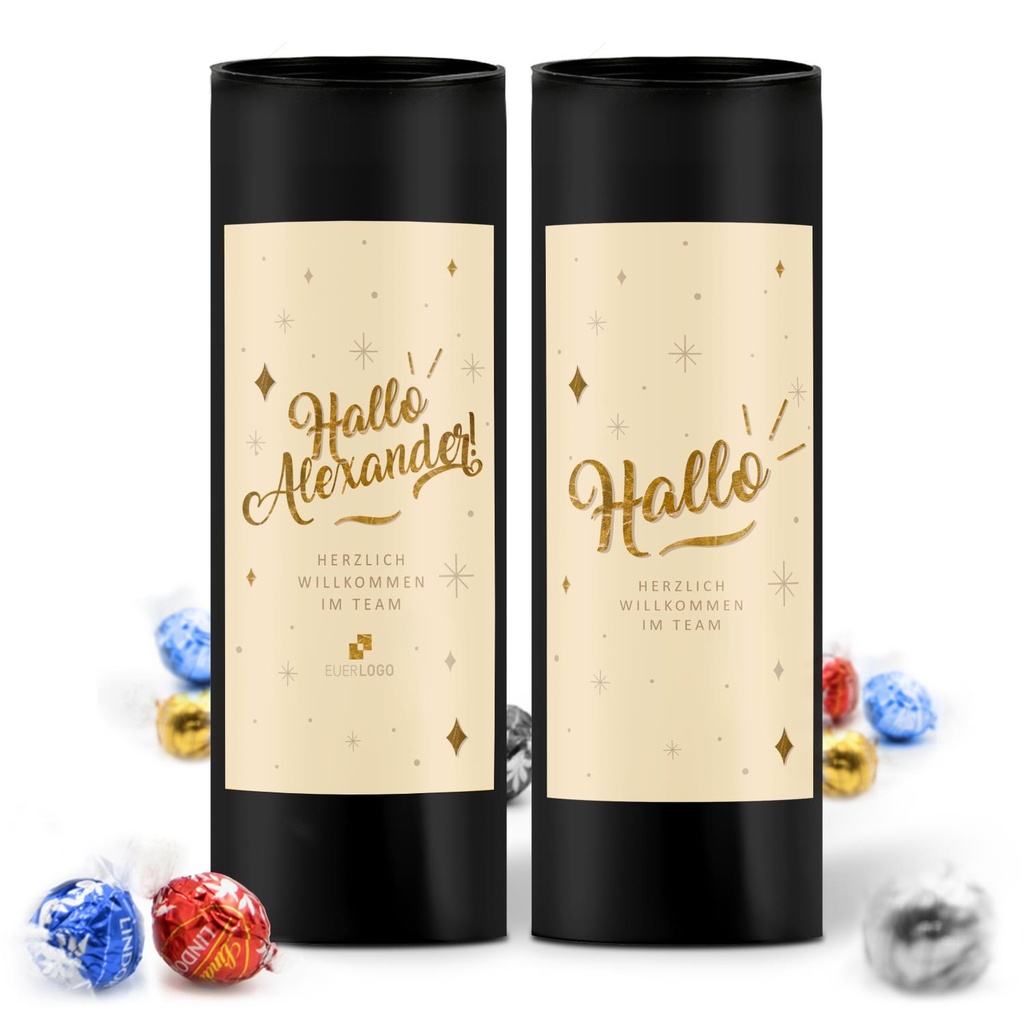 Willkommen "Hallo" - Lindt Geschenkhülse