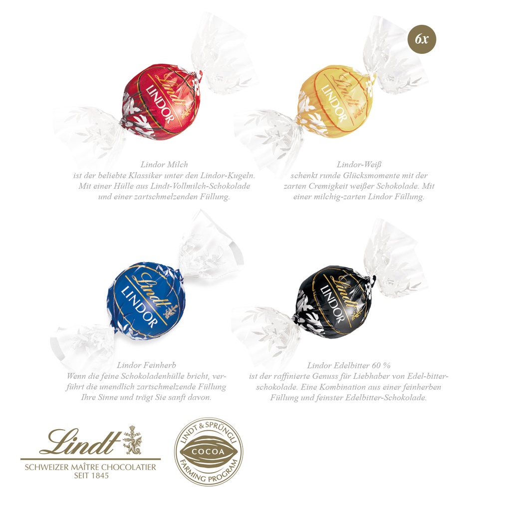 Präsent Weihnachtsbaum mit Lindt Lindor Pralinés