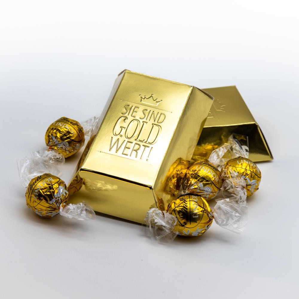 Sie sind Gold wert Goldbarren XL - Lindor