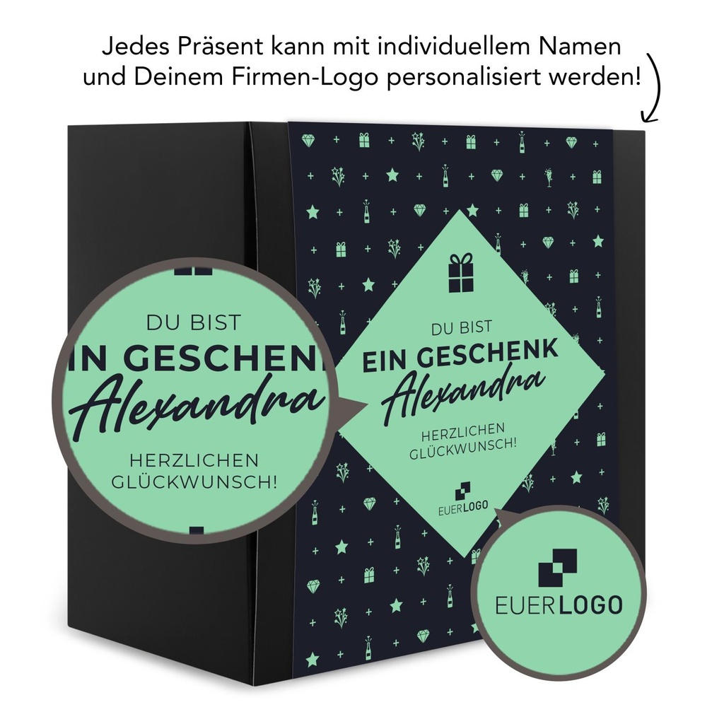 Du bist ein Geschenk „Herzlichen Glückwunsch“ – Geschenkset