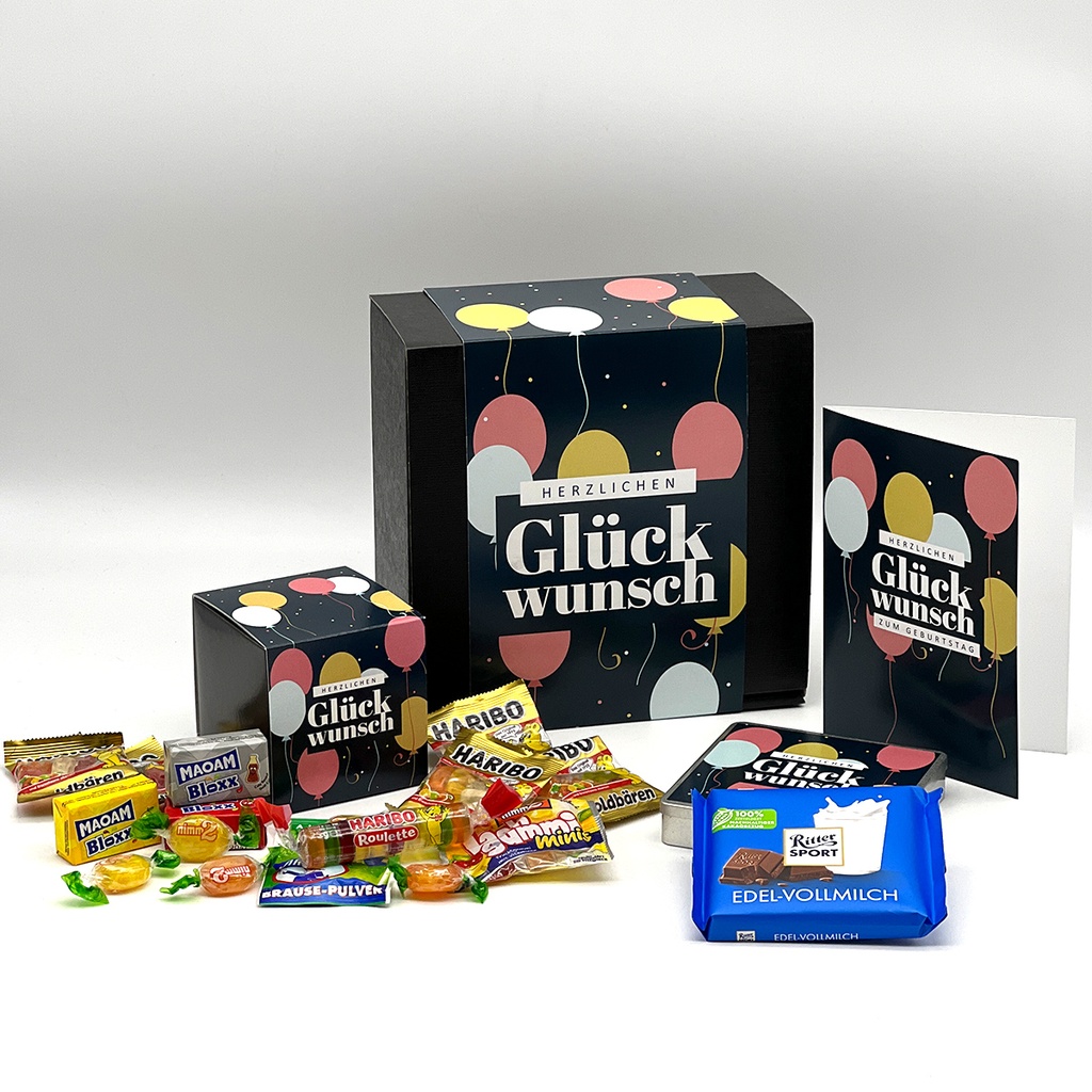 Glückwunsch Ballons – Geschenkset