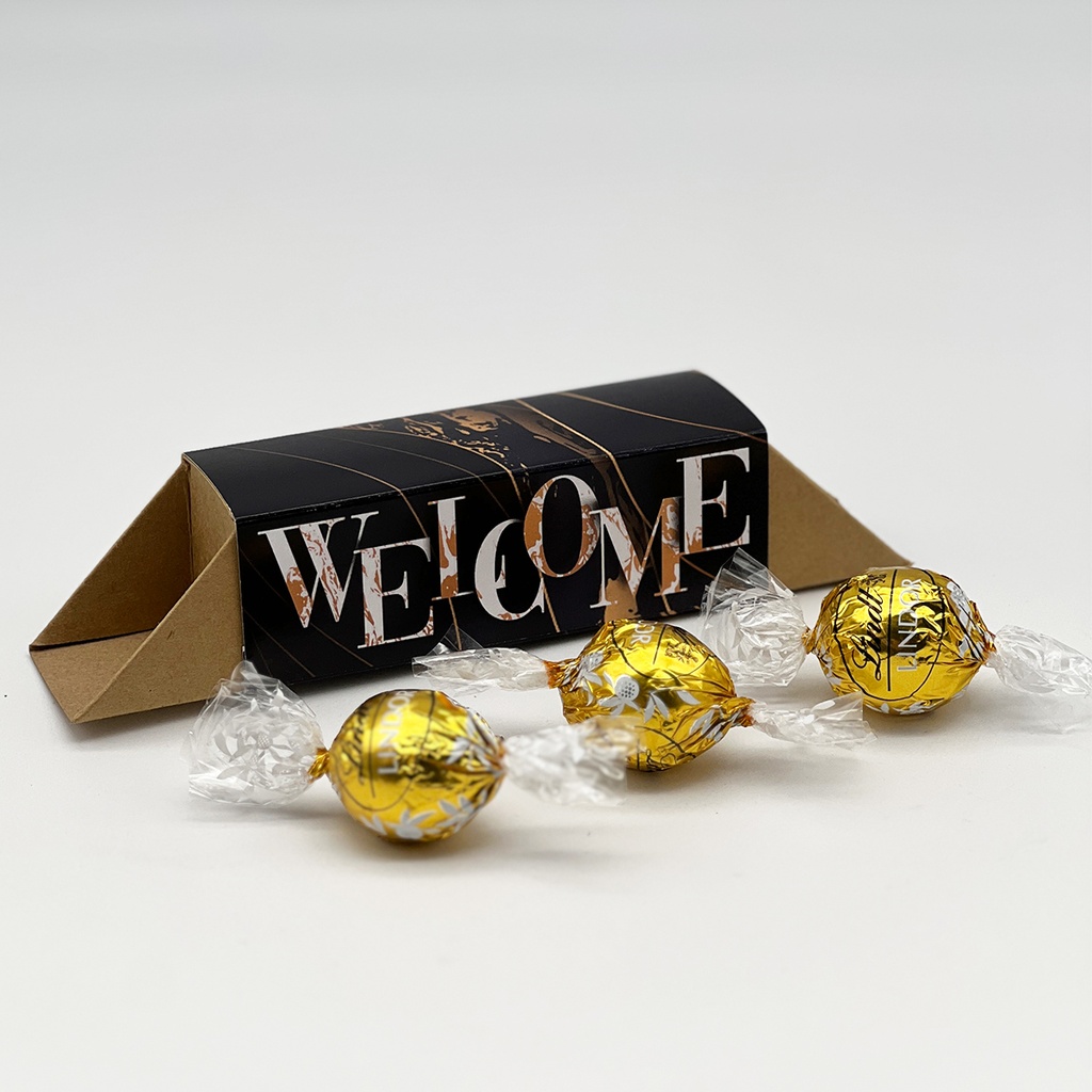 Geschenkverpackung Welcome "Marmor" - Lindt