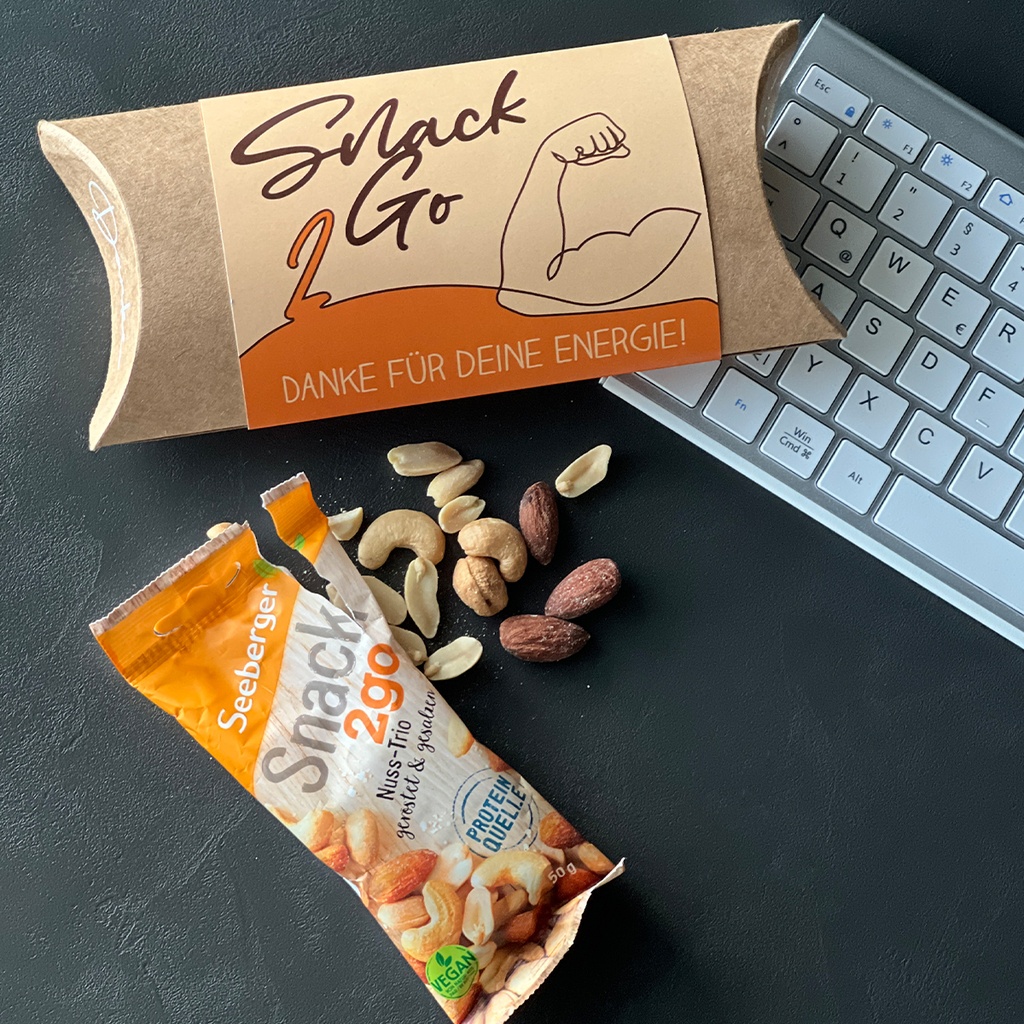 Pillowbox "Snack2Go" - Nuss-Mix