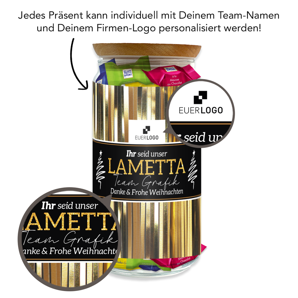 Teamgeschenk M "Ihr seid unser Lametta"