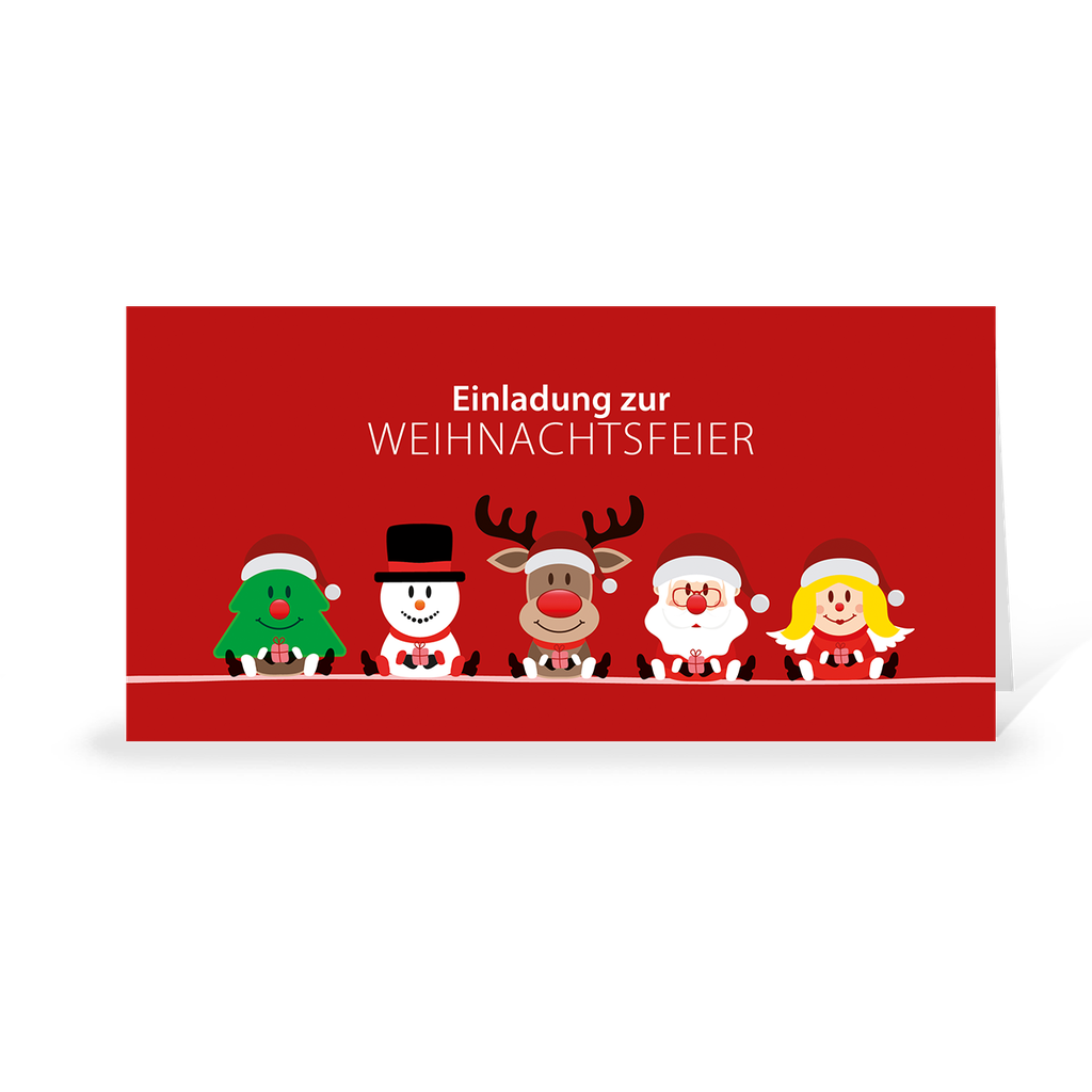 Einladungskarte "Weihnachtsteam Team"