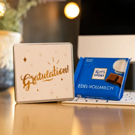 Gratulation Gold - Ritter Sport Dose