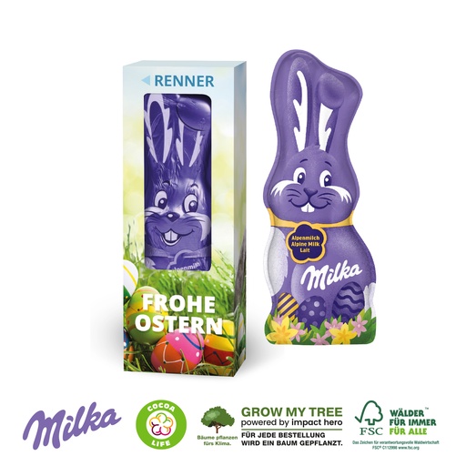 [94572] Milka Schmunzelhase, 45 g