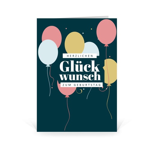 [WP5203] Glückwunsch Ballons (Wir gestalten gratis für Dich)