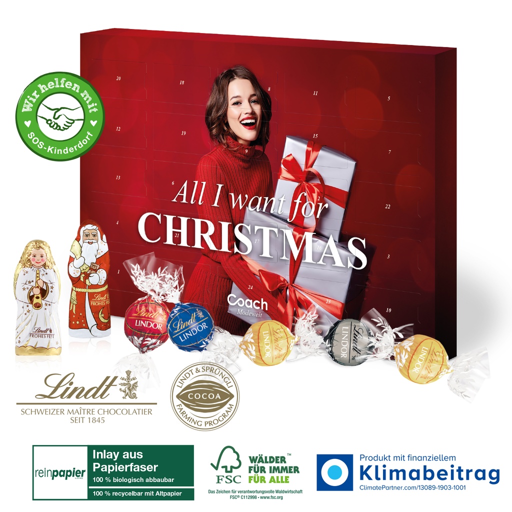 Adventskalender Lindt Lindor - Papierfaser