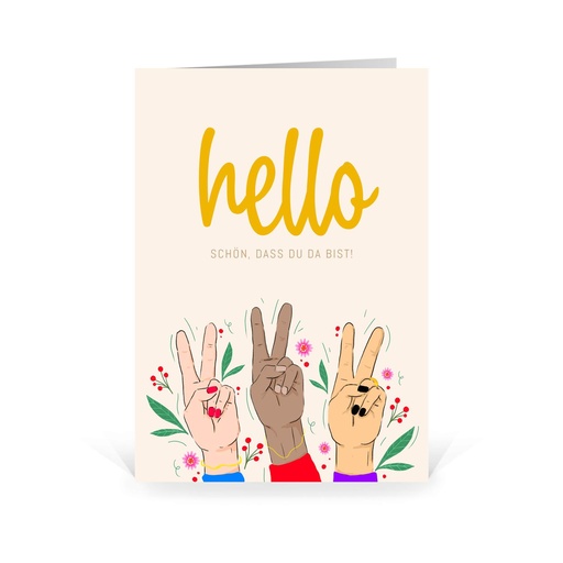 [WP5237] Willkommen "Hello - Peace" (Wir gestalten gratis für Dich)