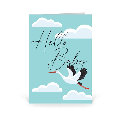 [WP5251] Hello Baby - blau (Wir gestalten gratis für Dich)