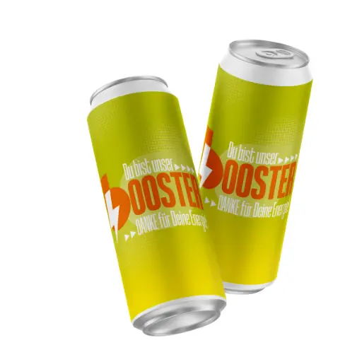 "Du bist unser BOOSTER!" - Energy-Drink