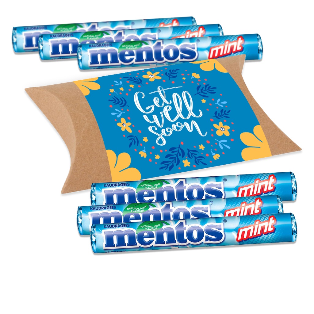 Pillowbox "Get well soon" - Mentos Menthol