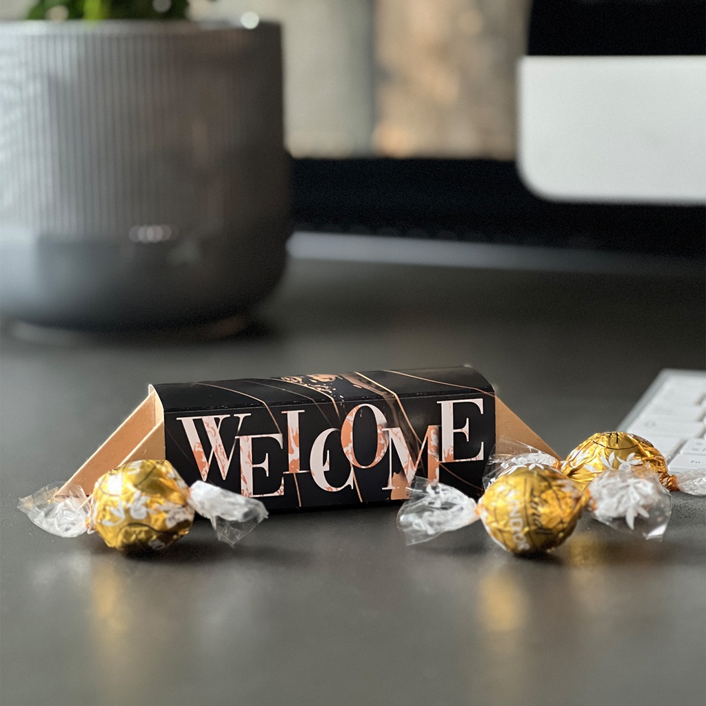 Geschenkverpackung Welcome "Marmor" - Lindt