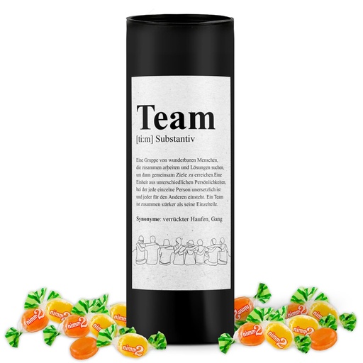 Geschenkhülse "Team" - Nimm2