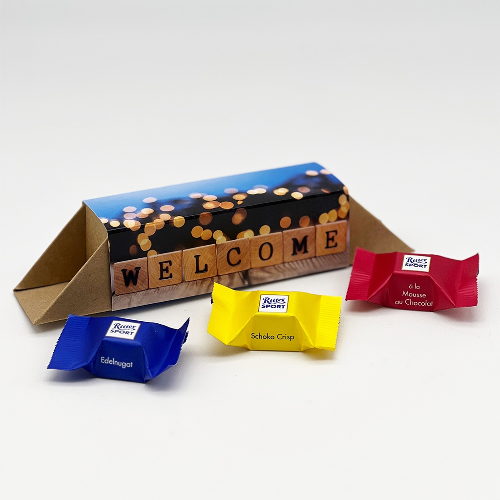 Geschenkverpackung "Welcome" - Ritter Sport