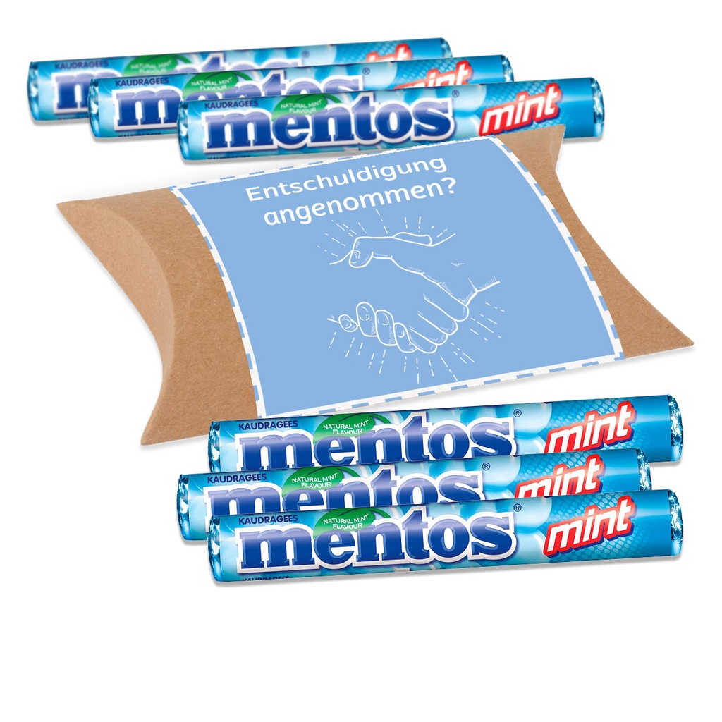 Pillowbox "Entschuldigung" - Mentos Menthol