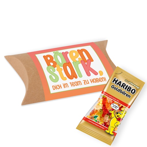 [WP13116] Pillowbox "Bärenstark" - Haribo Goldbären