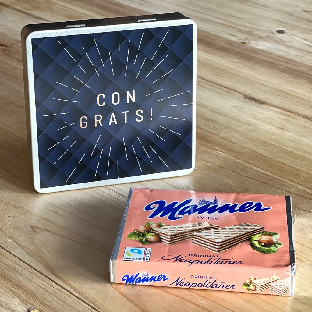 Geschenkdose "Congrats" - Manner