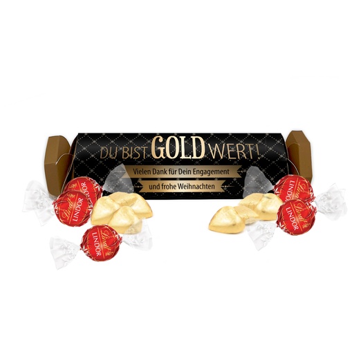 [WP13334] Geschenkverpackung "Du bist Gold wert" - Lindt