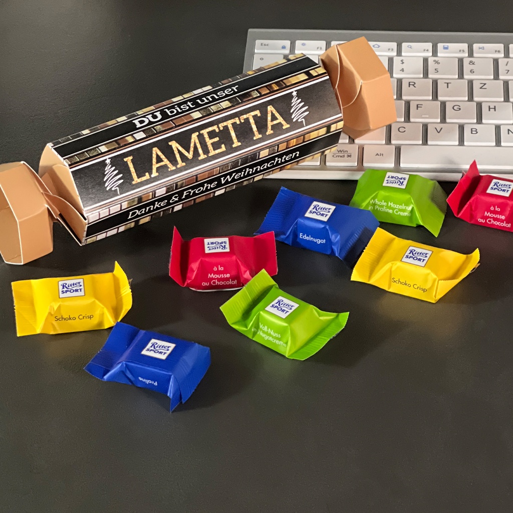 Geschenk "Du bist unser Lametta" - Ritter Sport