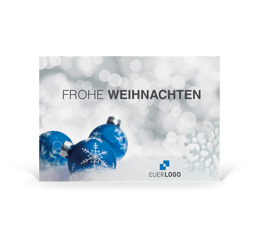 [P2189] Postkarte Weihnachtskugel 02 (Wir gestalten gratis für Dich)