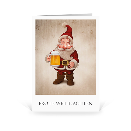 [WP2507] Santa Active - Bier (Wir gestalten gratis für Dich)