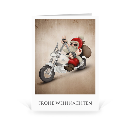 [WP2511] Santa Active - Biker (Wir gestalten gratis für Dich)