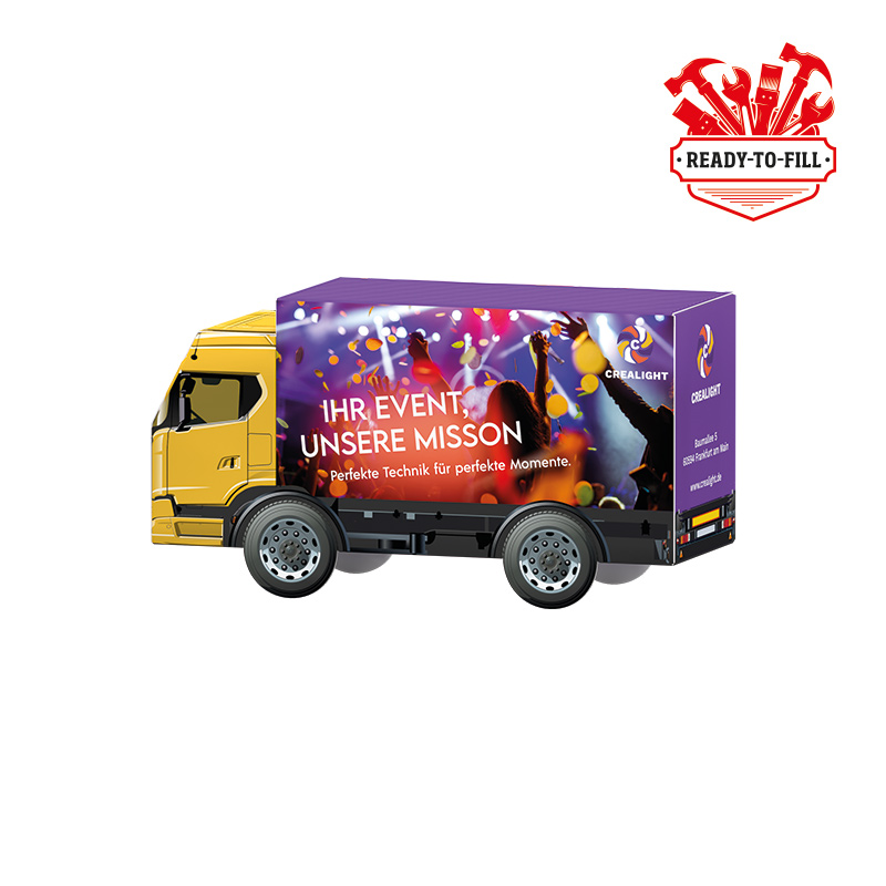 3D-Präsent LKW, zum Selbstbefüllen