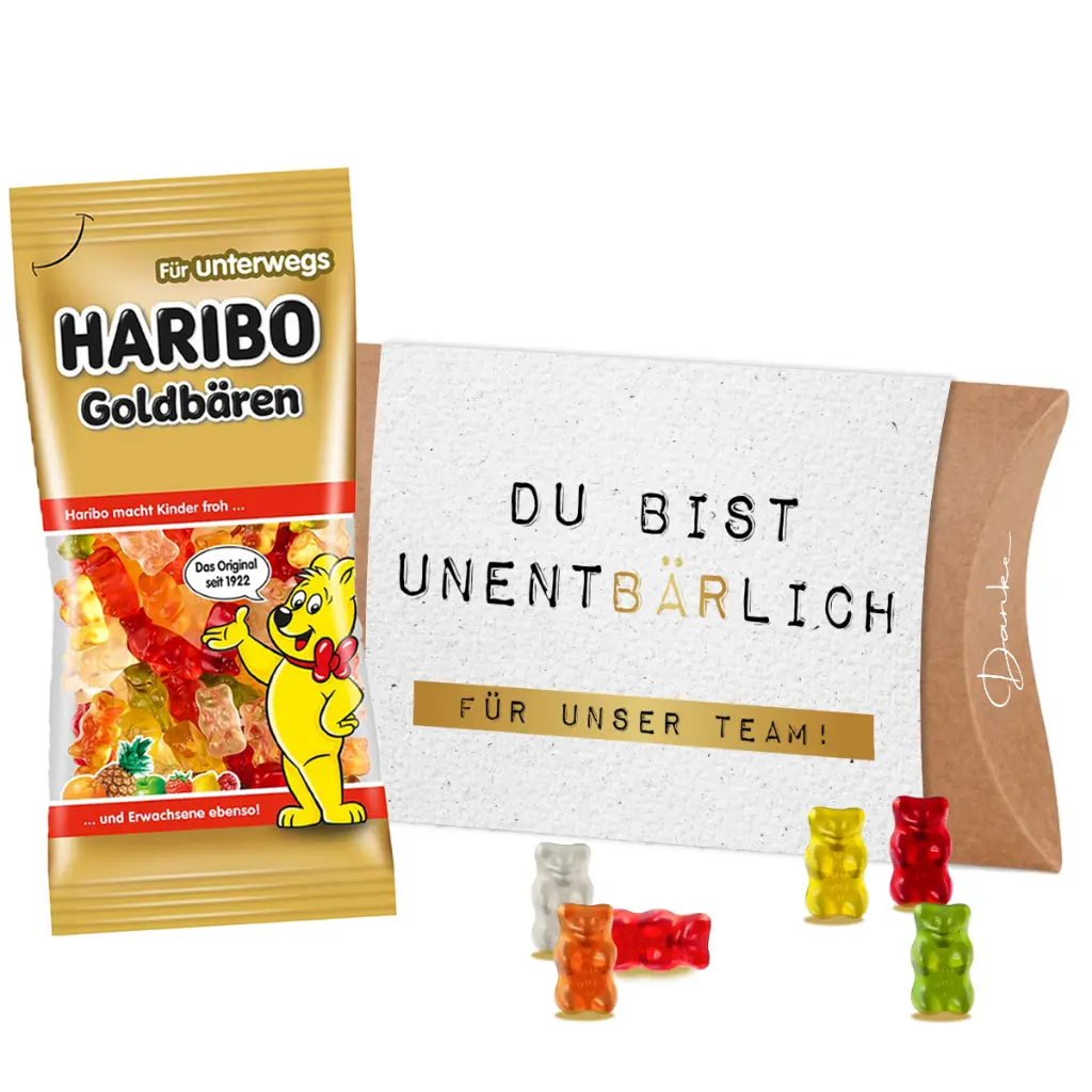 Pillowbox "Du bist UnetBÄRlich" - Haribo