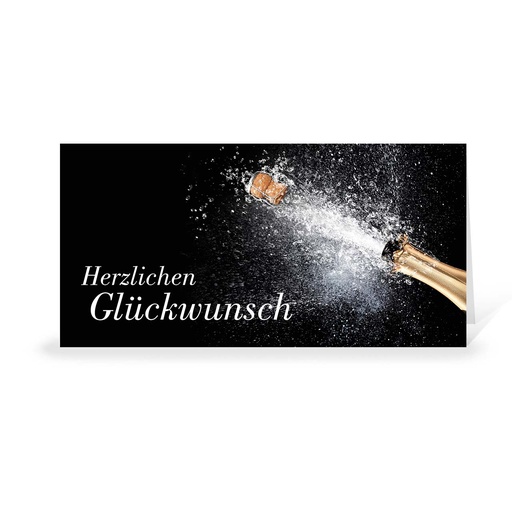 [MG110] Glückwunsch Korkenknallen (Wir gestalten gratis für Dich)