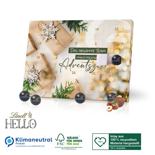 [95219-W] Tisch-Adventskalender Lindt „HELLO“