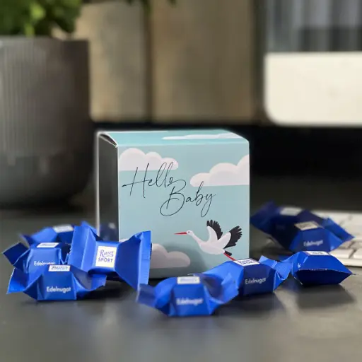 [WP13197] Hello Baby - blau - Ritter Sport Box