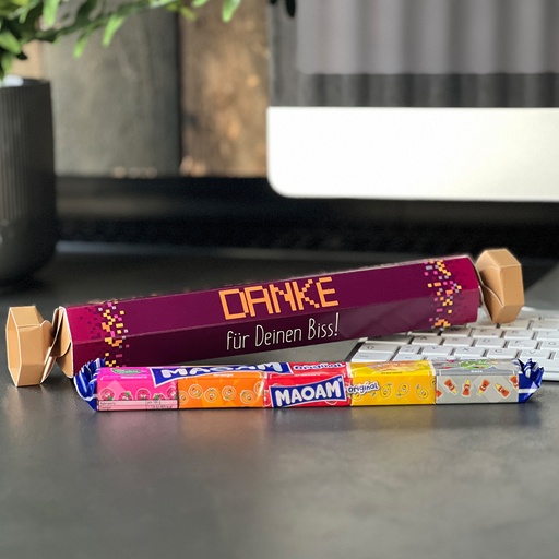 [WP13315] Geschenk "Danke für Deinen Biss" - Maoam