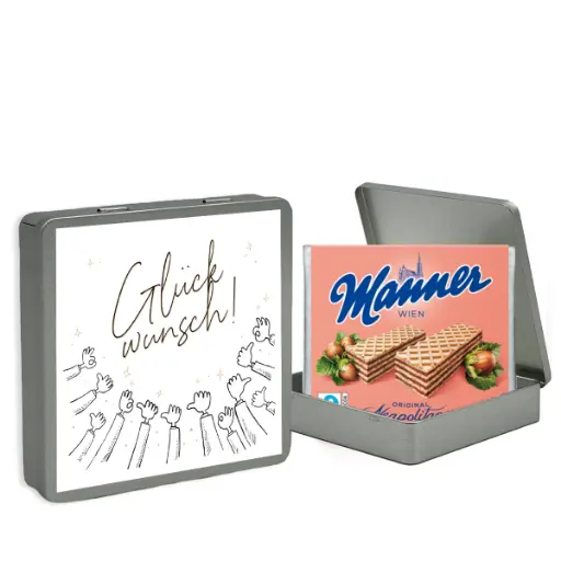 [WP13178] Geschenkdose "Glückwunsch" - Manner