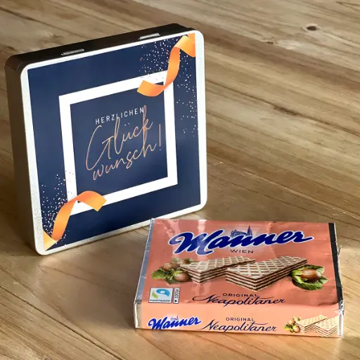 [WP13180] Geschenkdose "Gratulation" - Manner