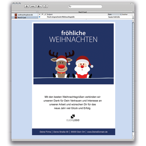 [WP11551] E-Card Weihnachtsteam - Team