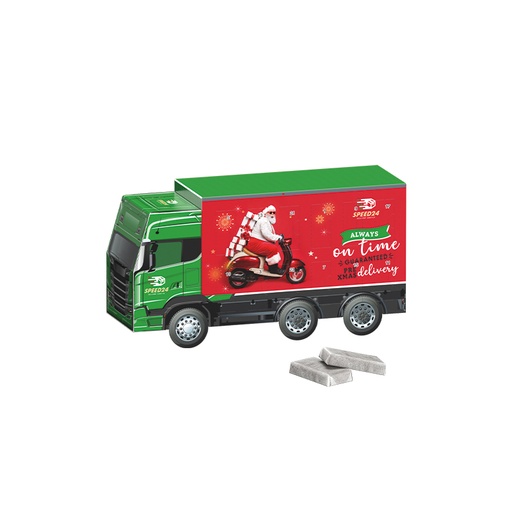 [1148-A] Adventskalender LKW, Napolitain in Pergaminpapier