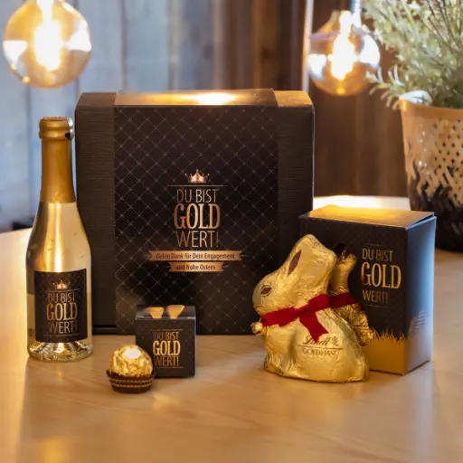 [WP12796] Du bist Gold wert - Geschenkset - Ostern